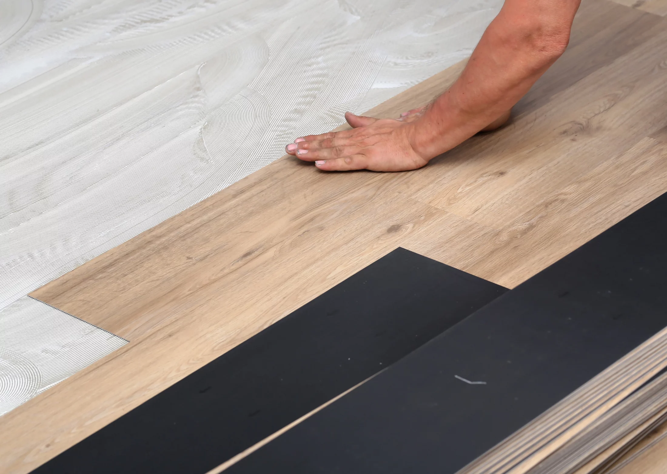 LVT flooring installation process